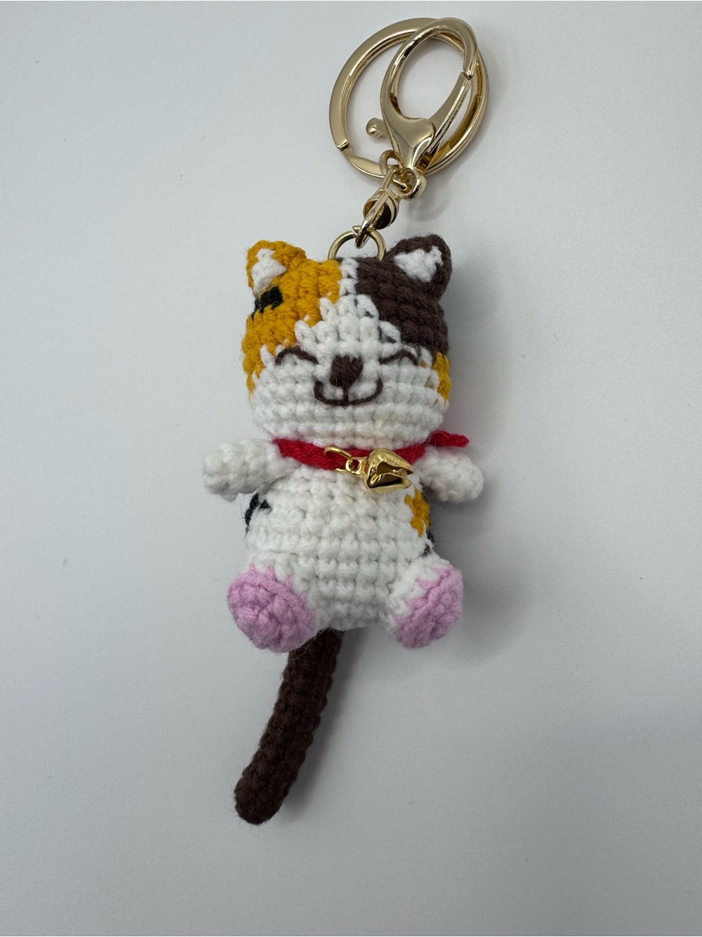 2 for $20 Item, Cute Crocheted Cat Keychain with bell